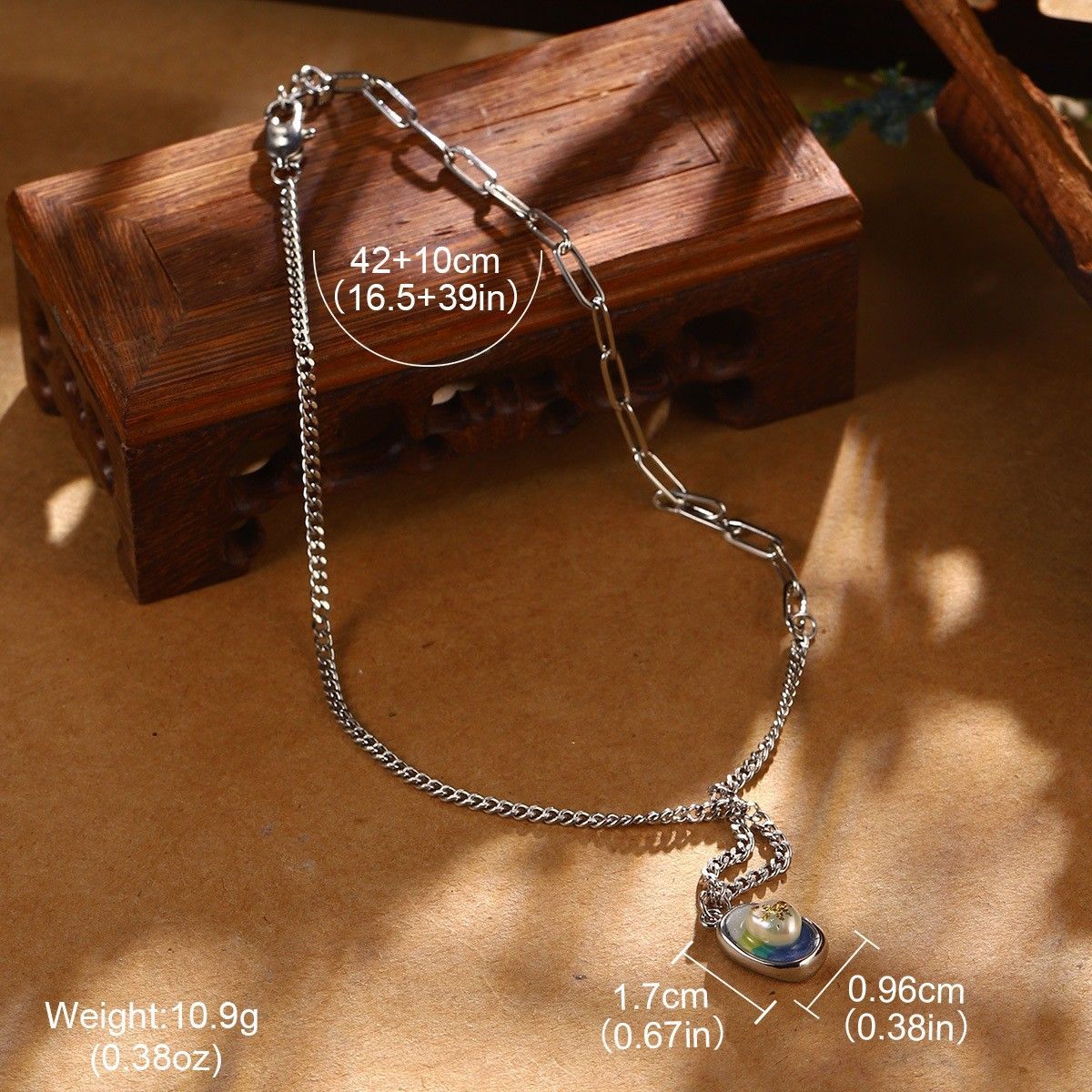 New Chinese Flower Necklace Monet Garden Oil Painting Series Niche High Grade Pearl Baroque Necklace Women_ipsvogv.com