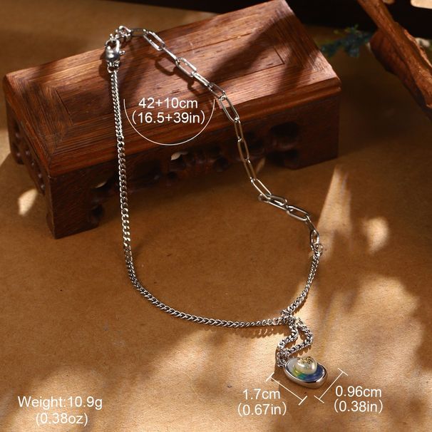 New Chinese Flower Necklace Monet Garden Oil Painting Series Niche High Grade Pearl Baroque Necklace Women_ipsvogv.com