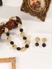 New Arrivals Gold Color Jewelry Sets For Women Wedding Green Crystal Ear Clip Earrings Necklace Pendant Gift 3PCS_ipsvogv.com