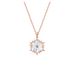Snowflake Necklace Women Classic Fairy Rose Gold Clavicle Chain Inlaid Diamond Valentine'S Day Gift_ipsvogv.com