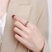 Five Zircon S Pure Silver Ring With Rotatable Opening To Adjust Anxiety And Relieve Stress_ipsvogv.com