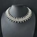 Fashion light luxury full diamond short necklace female hip hop flash diamond claw chain thorn collar_ipsvogv.com