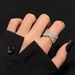 Light Luxury, Niche Personality, Heavy Industry, Cross Row Diamond Zircon Ring, High-end Silver, Niche, Exquisite_ipsvogv.com