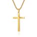 Titanium steel jewelry stainless steel refraction light cross necklace simple pendant_ipsvogv.com