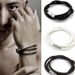 Men's Multi-layer Braided Twist 12 Constellation Alloy Leather Cord Bracelet Wristband_ipsvogv.com