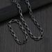 Men's twill necklace titanium steel does not fade street hip hop trend niche women's high end sense all match retro sweater necklace_ipsvogv.com