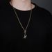 Men And Women's Jewelry Customizable Alphabet Pendant Necklace - Trendy Hip Hop Style Letter Charm With 14K Gold Plated Chain Can Be DIY Phrase_ipsvogv.com