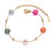 Women's Jewelry Set Fashion Colorful Flower Bracelet For Girls Niche High End Light Luxury Stainless Steel Girlfriend Versatile Hand Jewelry Necklace_ipsvogv.com