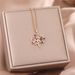 Light Luxury Fashion Rainbow Lucky Necklace For Women With Micro Inlaid Zircon Life Tree Pendant, Titanium Steel Lock_ipsvogv.com