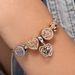 Family Beautiful Love Light Luxury Versatile Bee Peach Heart Pendant Water Diamond Bucket Bead Bracelet_ipsvogv.com