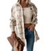 Women's Clothing plaid shirt autumn and winter new loose mid length woolen coat_ipsvogv.com