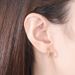 S925 Sterling Silver With Diamond Single Row Diamond Earrings Circle Simple Light Luxury Earrings_ipsvogv.com