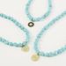 N11081 Devil's Eye Turquoise Necklace Bohemian Style Neckchain Irregular Beaded Neckpiece_ipsvogv.com