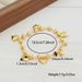 Ladies' Fashionable Gold-plated Heart-shaped Pendant Bracelet With Sparkling Beads For Daily Wear As A Gift From Good_ipsvogv.com