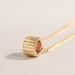 Perfect/simple Circle Small Waist Pass Through Necklace Female Silver Plated Niche Stacking Clavicle_ipsvogv.com