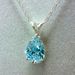 Cao Shi Fashion Jewelry Set With Diamonds And Pear Shaped Zircon Pendant, Simple Engagement Collar Necklace For Women_ipsvogv.com