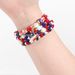 Handmade Patriotic Beaded Bracelet Set With Natural Stone Stars For Men And Women - Perfect For Independence Day Celebrations Bracelet Set_ipsvogv.com