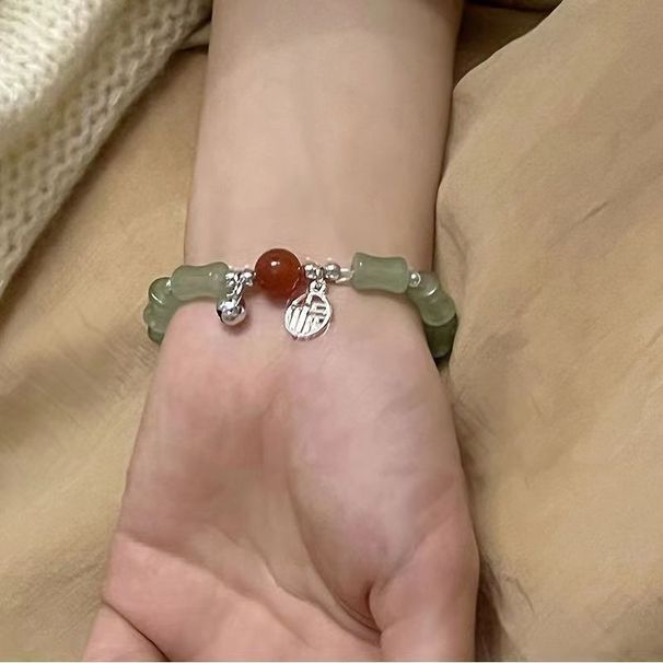 New Chinese Style Bamboo Knot Lucky Pendant For Women, 2023 New Minimalist Bead Bracelet_ipsvogv.com
