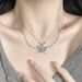 S Silver Necklace, Women's Tassel, Zircon, Niche Fashion Temperament, Ins High-end, Light Luxury, Versatile Accessories,_ipsvogv.com