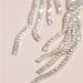fashion rhinestone tassel earrings temperament shiny long earrings earrings for women tassel earrings_ipsvogv.com