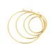 Stainless Large Pendant, Titanium Steel Golden Circle Welding Ring, DIY Jewelry Accessories, Earrings, Handcrafted_ipsvogv.com
