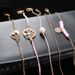 Tree Of Life 5-piece Set Love Map Pearl Chain Hollow Flower Style Bracelet Set_ipsvogv.com