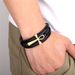 Hot selling multi-layer woven leather cross stainless bracelet, men's titanium steel bracelet_ipsvogv.com