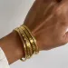New Waterproof Stainless Steel Stacking Open CZ Cuff Bangles Gold Plated Star Zircon Bracelet Women INS Summer 2022_ipsvogv.com