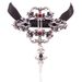 New Vampire Fashion Ribbon Choker Halloween Lace Velvet Punk Necklace Pendant For Women_ipsvogv.com