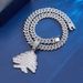 Fashion Alloy Square Rhinestone Creative Christmas Tree Pendant Hip-Hop Men's Niche Atmosphere Necklace_ipsvogv.com