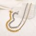 N11641 Hip Hop Spliced Square Label Round Ball Pendant Necklace with Minimalist Design and Sweet Cool Style Spicy Girl_ipsvogv.com