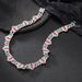Personalized new love Cuban chain alloy diamond accessories red crack niche hip hop accessories_ipsvogv.com
