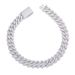 Men's Jewelry Multi Size Classic Diamond Cuban Chain Series Full Of Zircon Hip Hop Necklace Accessories_ipsvogv.com