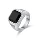 Men's Jewelry Light Luxury Style Gem Stainless Steel Ring Artificial Gem Titanium Steel Hand Jewelry King Feel_ipsvogv.com