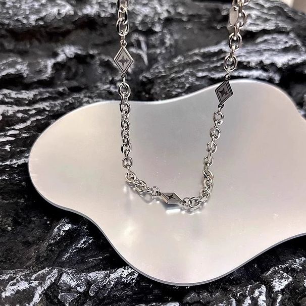 Titanium Steel Necklace, And Women's Trendy Hip-hop Non Fading Niche Design, Collarbone Chain, Men's Hoodie Accessories_ipsvogv.com