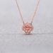Beating Heart Four Leaf Clover Necklace Female Element Crystal Smart Clavicle Chain_ipsvogv.com