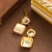 Exquisite And Fashionable Diamond Inlaid Zircon For Women With A Sense Of Light Luxury, Niche Fashion, Silver Needle_ipsvogv.com
