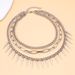 Cold Style Versatile Titanium Steel Necklace For Men, Punk Hip-hop Brand, Tassel, Willow Nail, Light Luxury Collarbone_ipsvogv.com