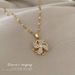 Rotating 【 】 Windmill Thread Empty Light Luxury Charm Gorgeous Full Diamond Necklace Women's Versatile Clavicle Chain 【 】_ipsvogv.com