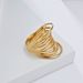 Simple personality exaggerated French titanium steel gold ring ring ladies high end fashion wear accessories_ipsvogv.com