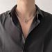 Titanium Steel Cuba Thick Chain Cross Cold Style Men's Necklace Niche High-end Women's Hip-hop Collarbone Sweater Chain_ipsvogv.com