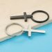 Men And Women's Jewelry Mirror Stainless Steel Cross Keychain DIY Fashion Hip Hop Engraved Pendant Accessories_ipsvogv.com