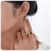 snake year retro niche high end earrings antique gold zircon open adjustable snake ring_ipsvogv.com