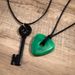 Small And Niche Accessories, Simple Acrylic Key Pendant Necklace, Personalized Wax Thread Double Layered Neckchain_ipsvogv.com