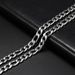 Fashion Skyrim Wide 60cm Long Necklace Figaro Chain Mens Classic Stainless Steel Statement 4-8.5 Mm Thick Chains Jewelry_ipsvogv.com