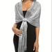 Silver shawl with diamonds and shiny evening bag full diamond tassel bracelet earrings necklace women's suit_ipsvogv.com