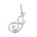Full diamond hip hop jewelry, cursive letter pendant, melon seed buckle, Cuban chain accessories_ipsvogv.com