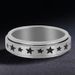 source Star and moon rotating titanium steel decompression ring for women Standard US size jewelry_ipsvogv.com
