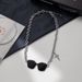 Sunglasses Necklace, Niche Punk Design, Star Like Instagram Splicing, Titanium Steel, Men's Women's Trendy Hip-hop_ipsvogv.com
