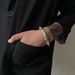Simple personality cat's eye stone thorn necklace light luxury cold style men and women niche high end couple necklace bracelet_ipsvogv.com